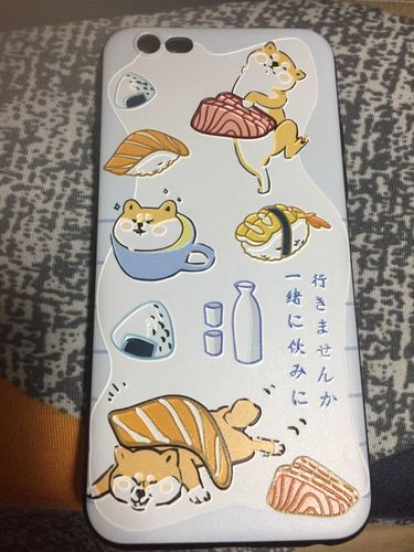 Customer photo review of Shiba Inu iPhone Case
