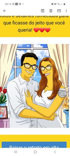 Customer photo review of RETRATO EM ARQUIVO DIGITAL FAMILIA AMARELA