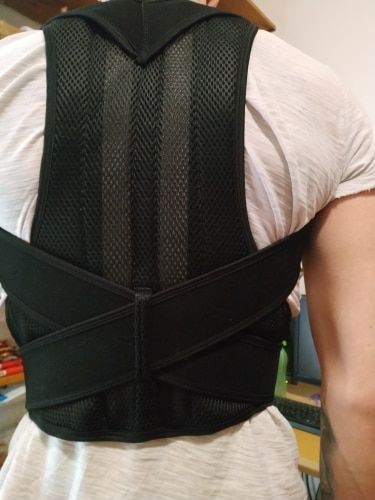Customer photo review of Back Posture Corrector Posture Brace Support - Adjustable Back Trainer