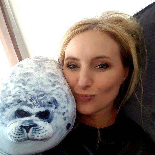 Customer photo review of Henry the Chonky Seal Pillow