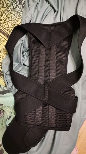 Customer photo review of Back Posture Corrector Posture Brace Support - Adjustable Back Trainer
