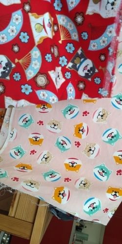 Customer photo review of Shiba Inu Fabric
