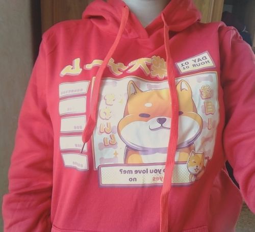 Customer photo review of Shiba Inu Sweatshirt