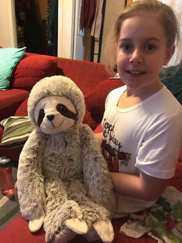 Customer photo review of Cute Sloth Plush