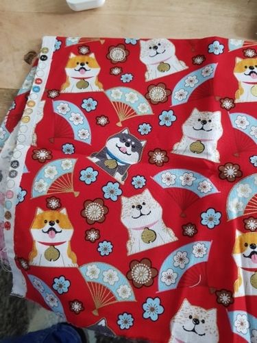 Customer photo review of Shiba Inu Fabric