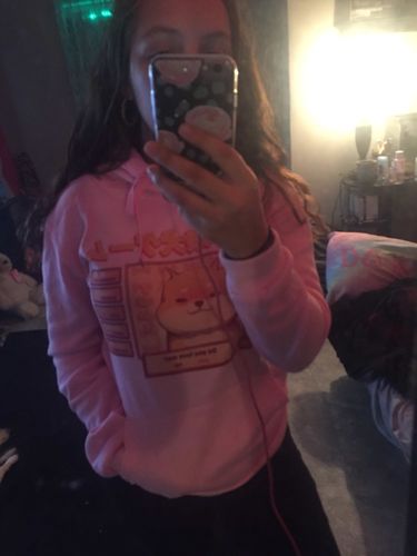 Customer photo review of Shiba Inu Sweatshirt