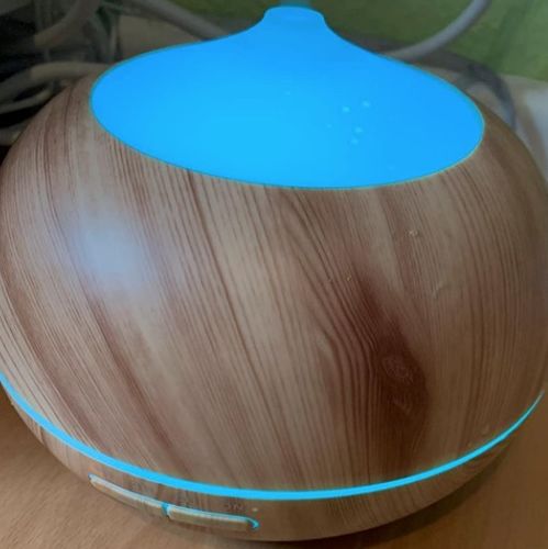 Customer photo review of AROMAKESSEL - der bauchige LED Aroma Diffuser im Holz-Look