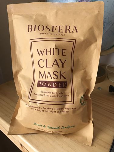 Customer photo review of White Clay Mask Powder