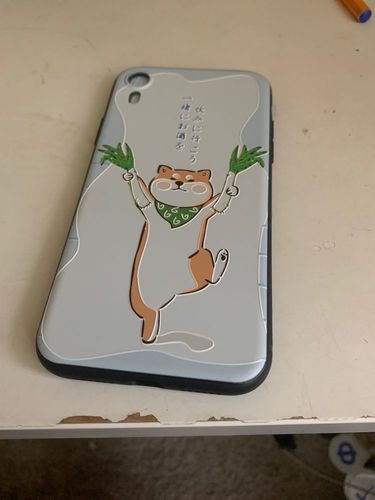 Customer photo review of Shiba Inu iPhone Case