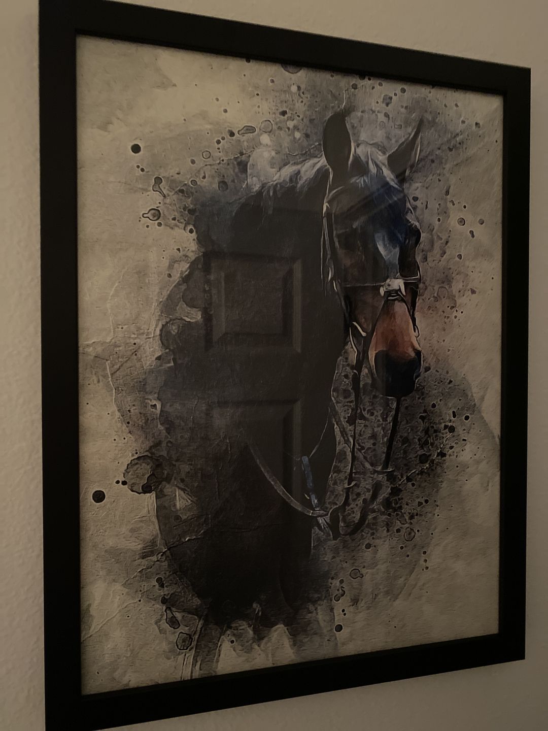 Customer photo review of Personalized Horse portrait