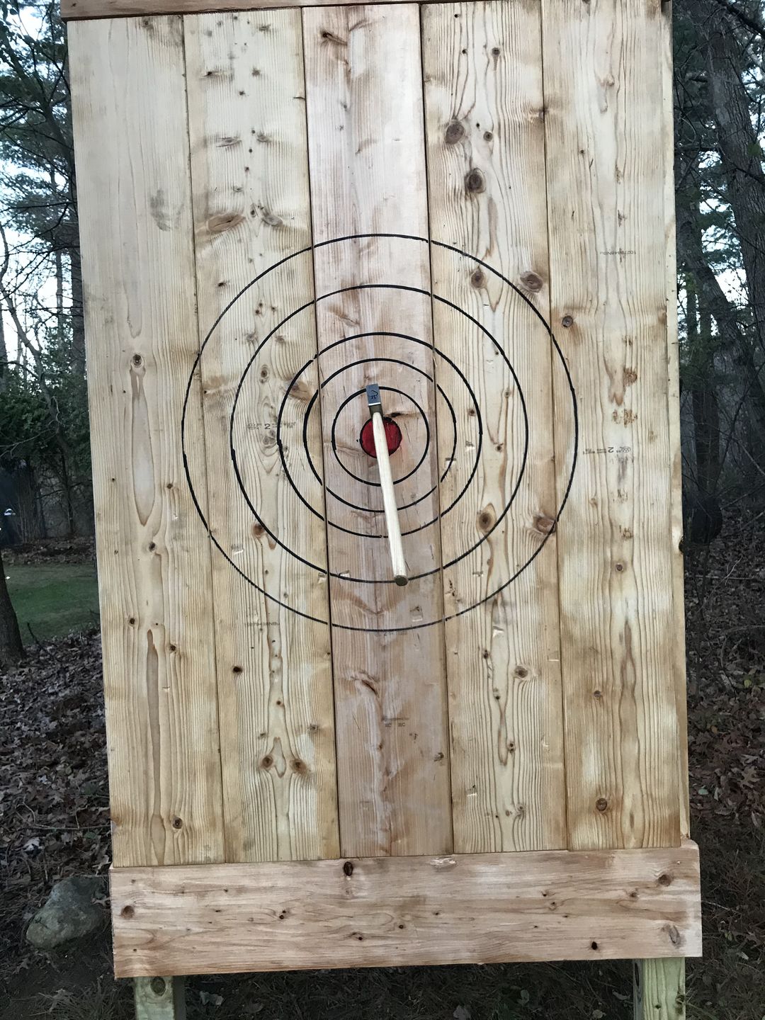 Customer photo review of Ace of Spades Throwing Axe