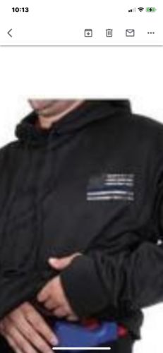 thin blue line concealed carry hoodie