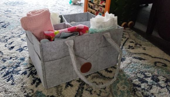 Customer photo review of Original 2.0 Diaper Caddy