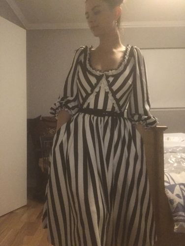 Customer photo review of PRE ORDER - Sleepy Hollow The Katrina Dress in Black and White