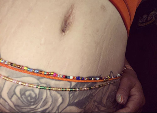 Customer photo review of Labadi Waist Beads