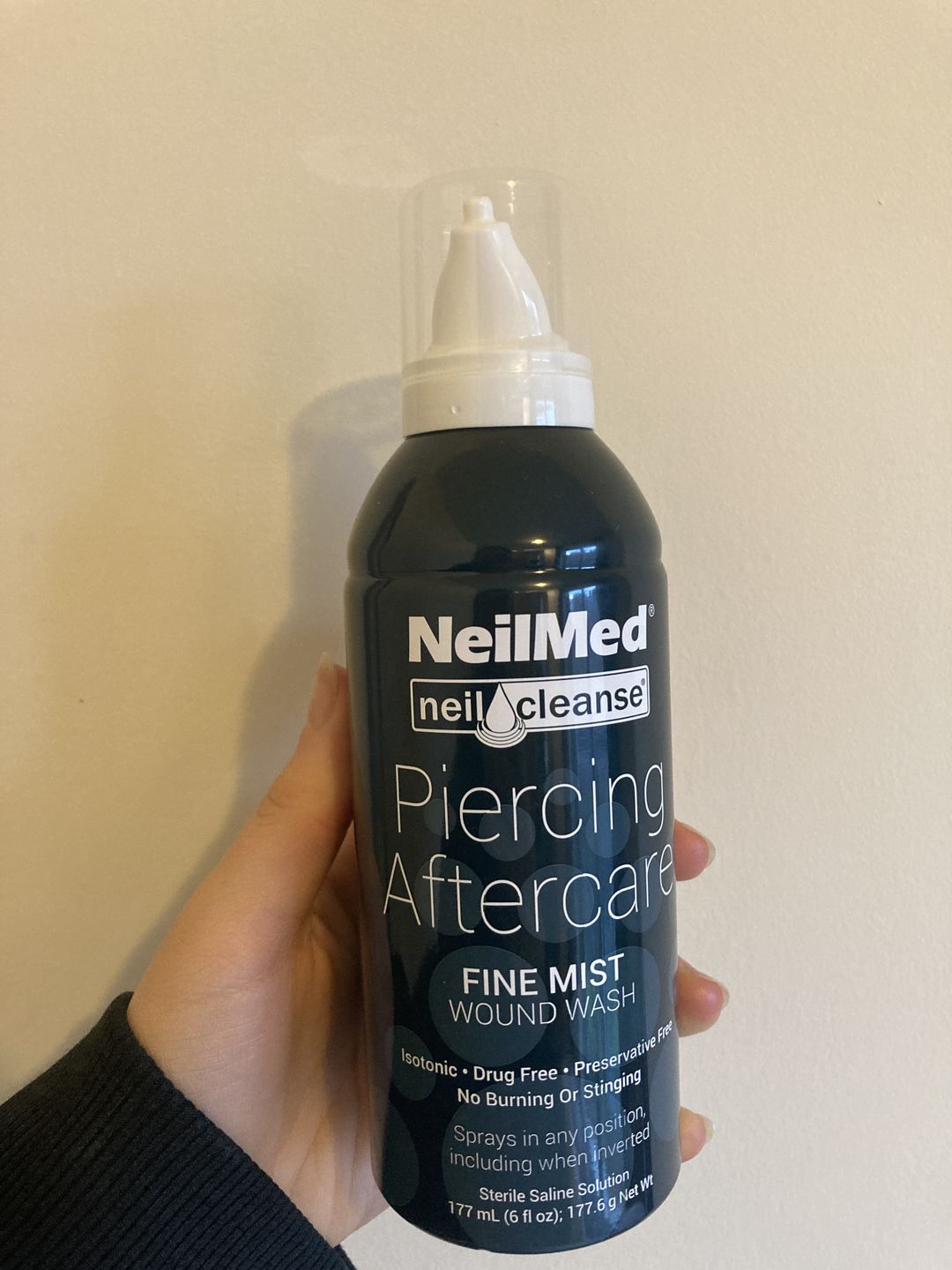 Customer photo review of NeilMed Sterile Saline Piercing Aftercare