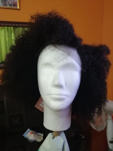 Customer photo review of Brazilian 4x4 Lace Wig Kinky Curl