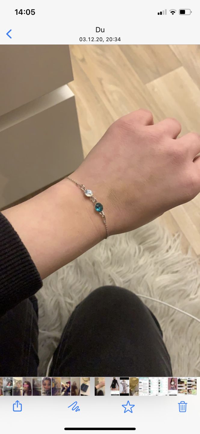 Customer photo review of Personalisiertes Armband mit Geburtsstein