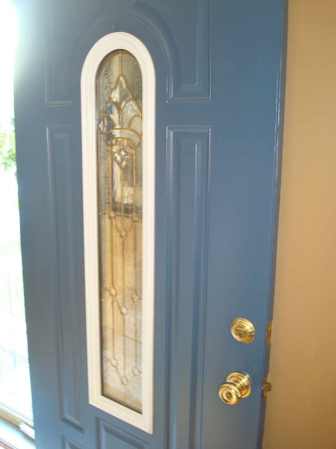 Customer photo review of Round Top 10" x 44" Frame Kit for 1" Glass