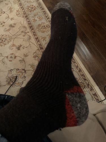 Customer photo review of J.B. Field's "Power Trekker" Wool & Cotton Hiking Socks (Assorted 6PK) - CLEARANCE