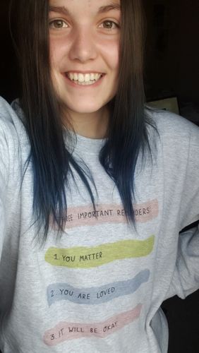 Customer photo review of Three Important Reminders -- Sweatshirt