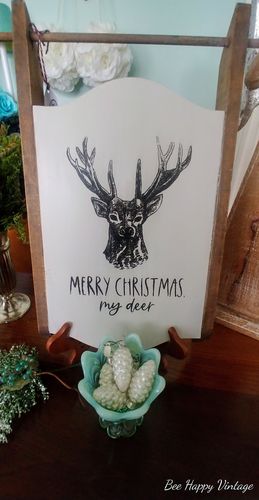 Customer photo review of Mesh Stencil - My Deer - 8.5x11