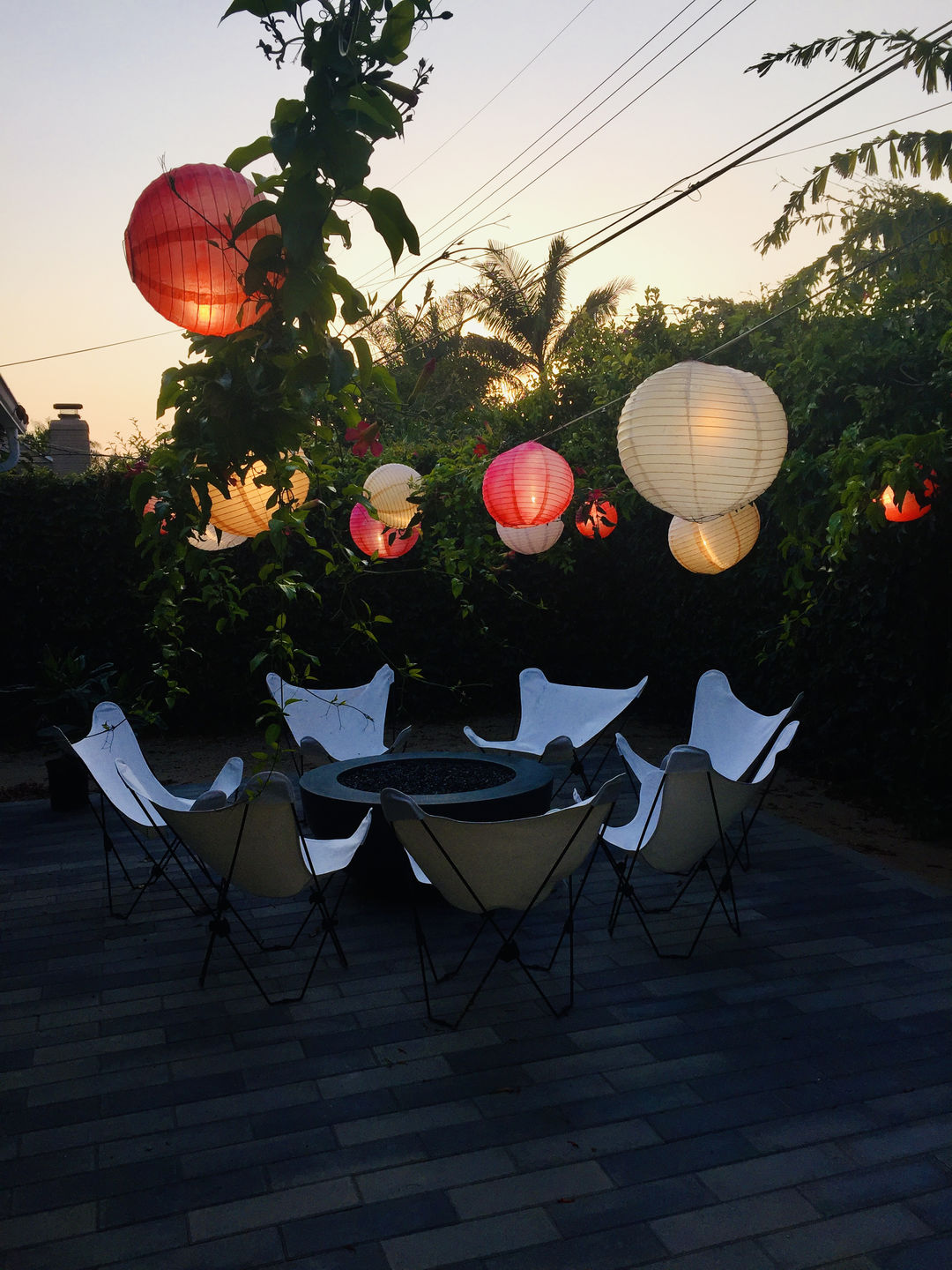 Customer photo review of 14" White Shimmering Nylon Lantern, Even Ribbing, Durable, Hanging