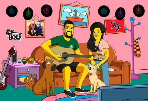 Customer photo review of RETRATO EM ARQUIVO DIGITAL FAMILIA AMARELA