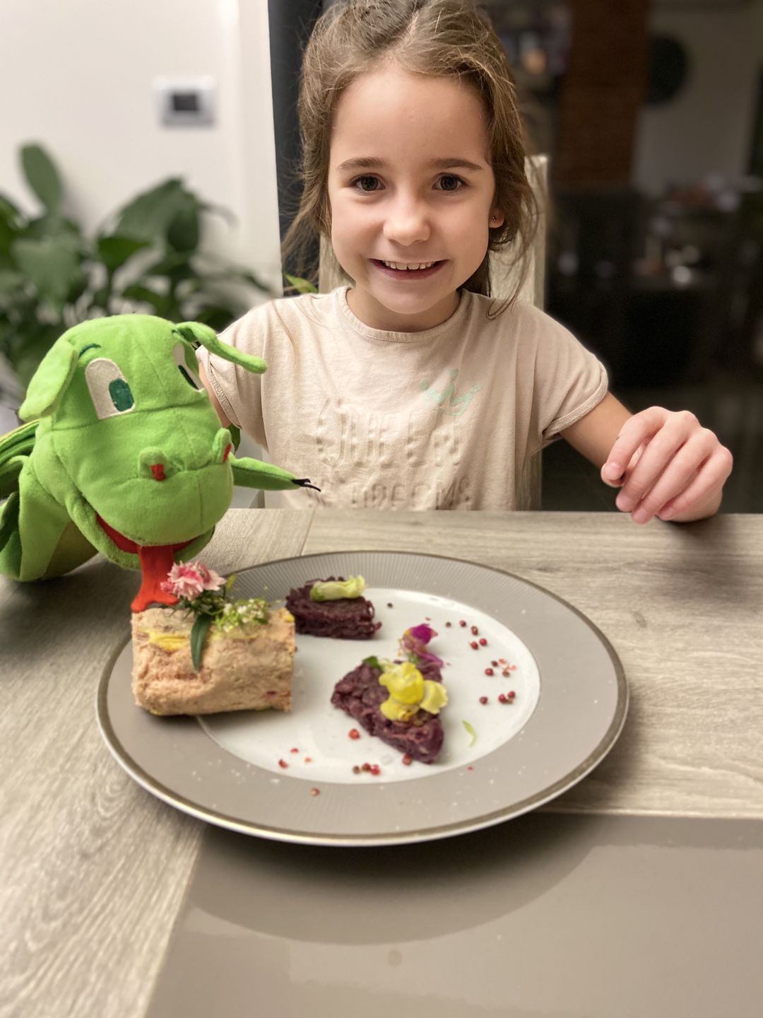 Customer photo review of Marionnette Dragon Vert