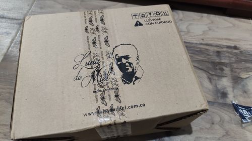 Customer photo review of Miel Cremada con arándanos