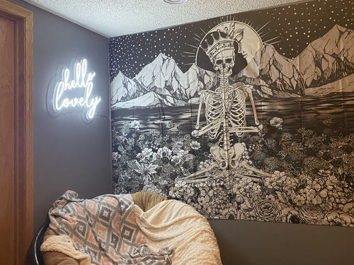 Customer photo review of 'hello lovely ' Neon Sign