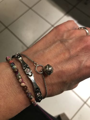 Customer photo review of 925 Sterling Silber Glockenarmband