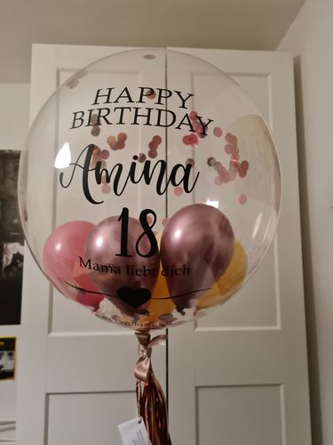 Kundenbewertung mit Foto zu BALLOONIZER - Ballon Konfigurator
