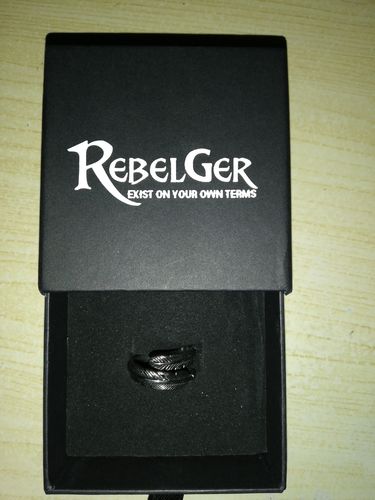 Customer photo review of FEATHER WRAP RING
