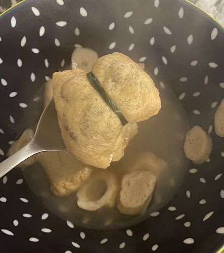 Customer photo review of [Busan] Seasoned Glass Noodle with Fried Tofu for Soup 12.34oz(350g)