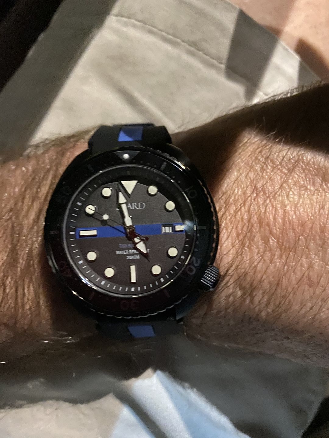 Customer photo review of Thin Blue Line - Men