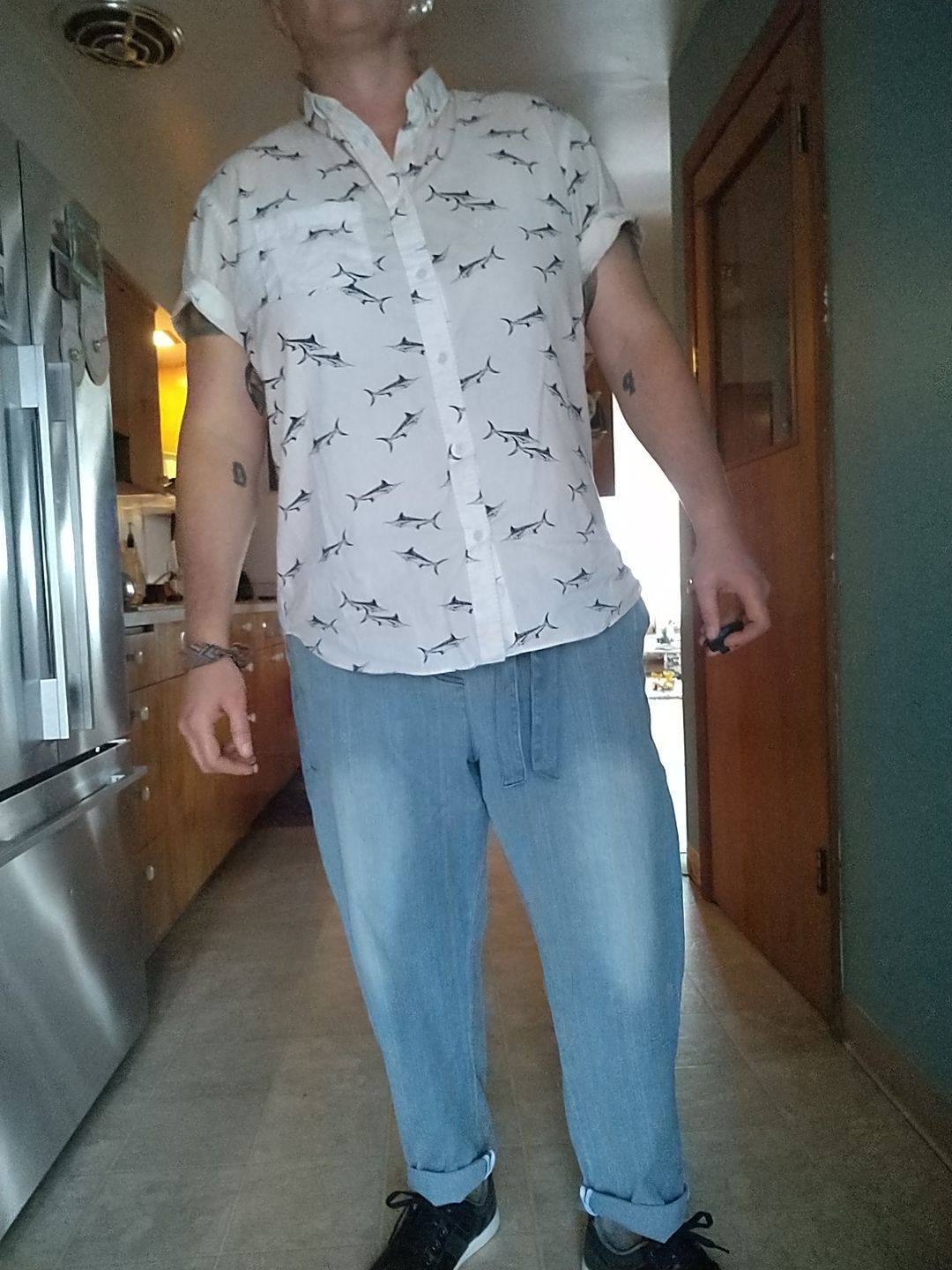 Customer photo review of Oleno Denim Pants