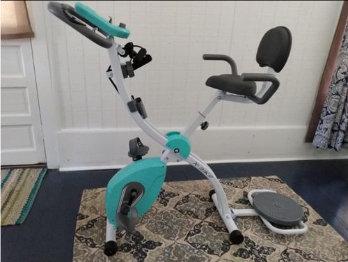 Customer photo review of Murtisol Folding Exercise Bike Compact , Stationary Bike