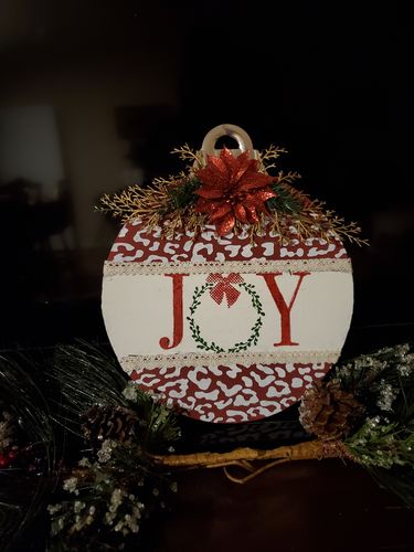 Customer photo review of Mesh Stencil - Cheetah Pattern - 8.5x11