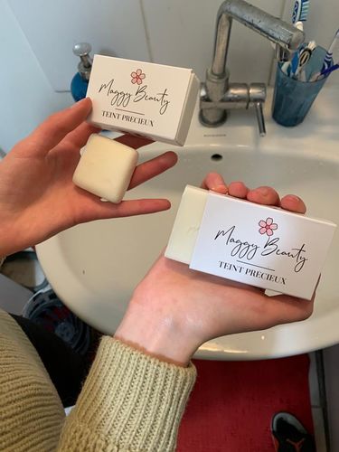 Customer photo review of Ziegenmilch Bio-Masken-Seife TEINT PRÉCIEUX von MaggyBeauty