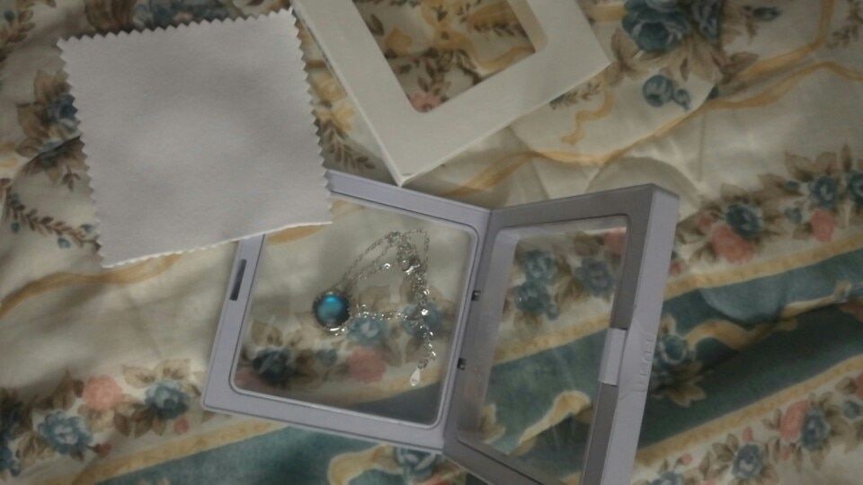 Customer photo review of Aurora In The Forest Crystal Necklace
