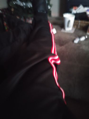 Customer photo review of Color Block Track Pants Black - Red - White (M4565PSA)