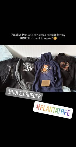 Customer photo review of FUCHS IN BLUMEN - BIO  - Unisex Hoodie (BASIC)