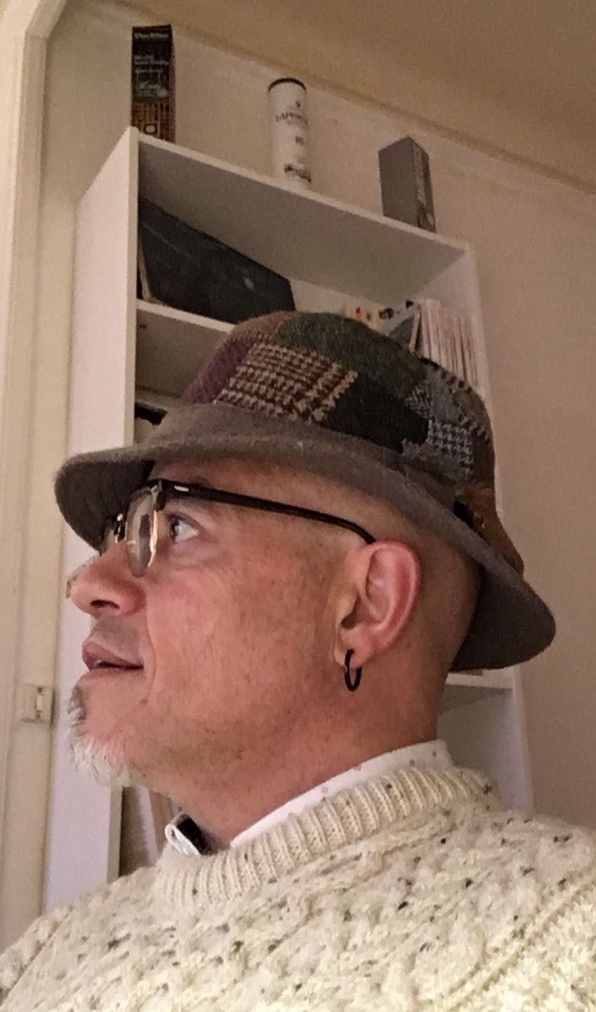Customer photo review of Walking Hat Patchwork Tweed