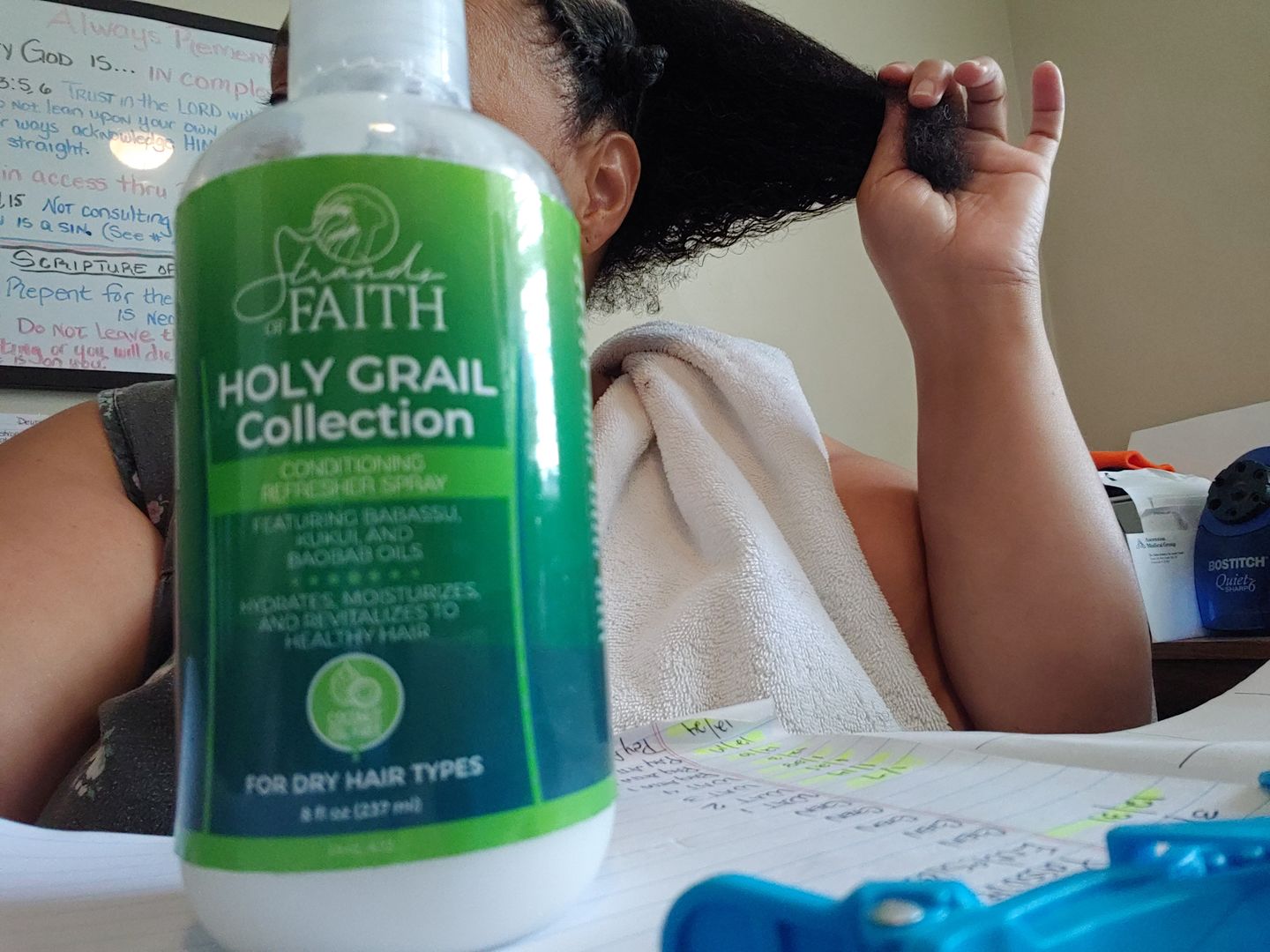 Customer photo review of Conditioning Refresher Spray