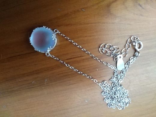 Customer photo review of Aurora In The Forest Crystal Necklace