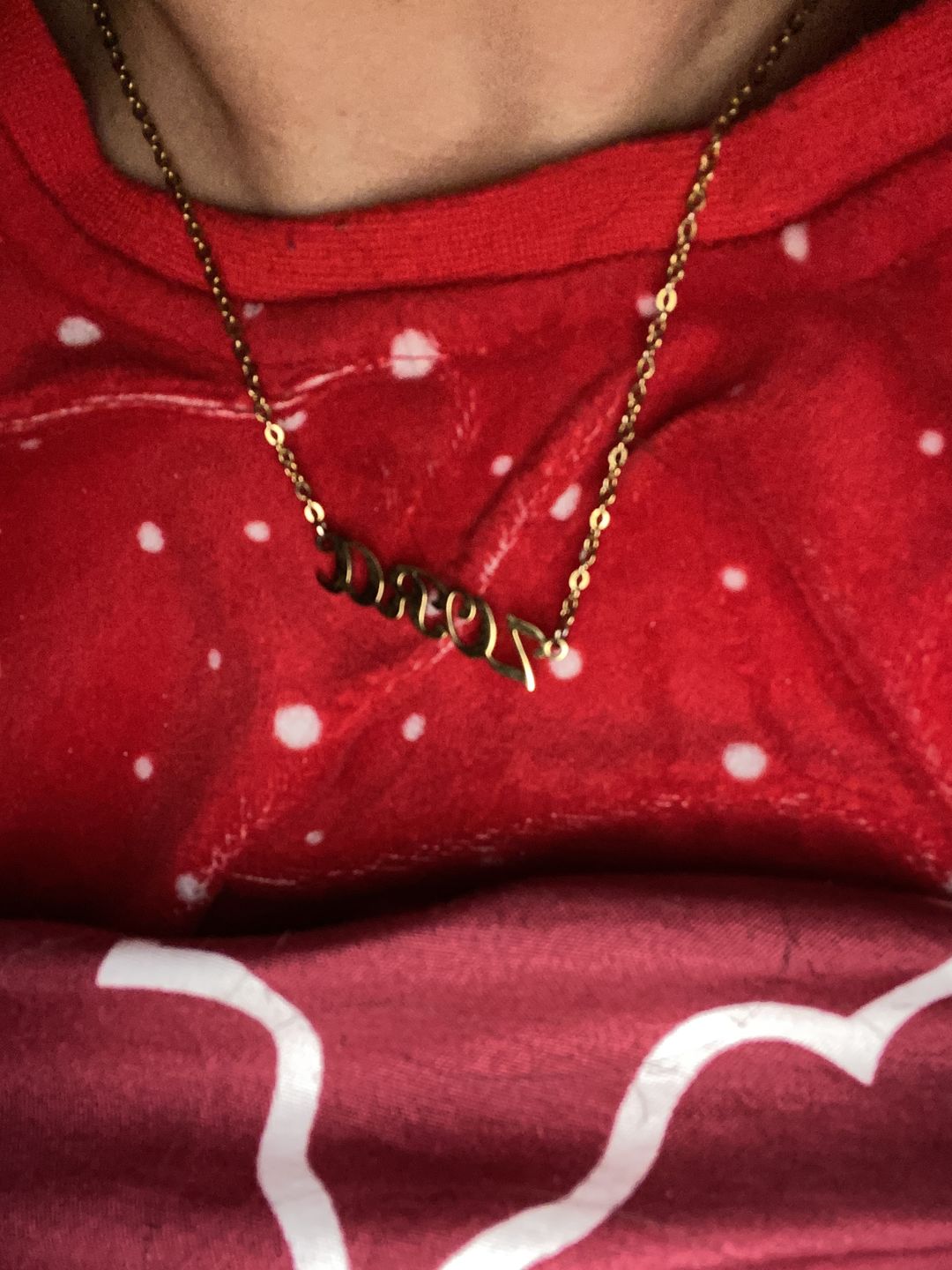 Customer photo review of Collier Personnalisable Gothique
