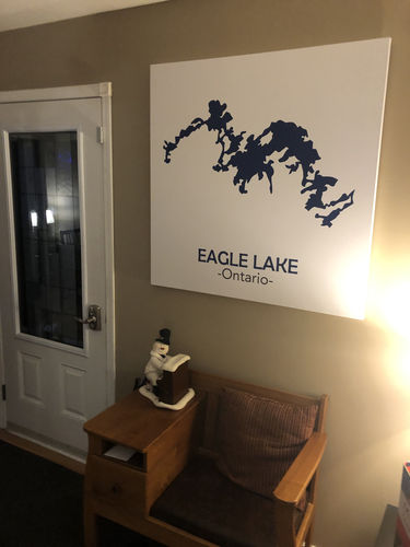 Customer photo review of Custom Lake Square Canvas