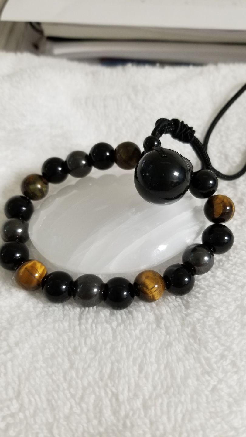 Customer photo review of Triple Stone Protection Bracelet