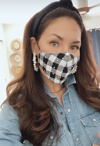 Customer photo review of SET OF 3 SNOW CAP FACE MASKS